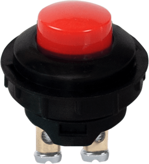 Plastik Buton M25x1 (Kırmızı Buton)