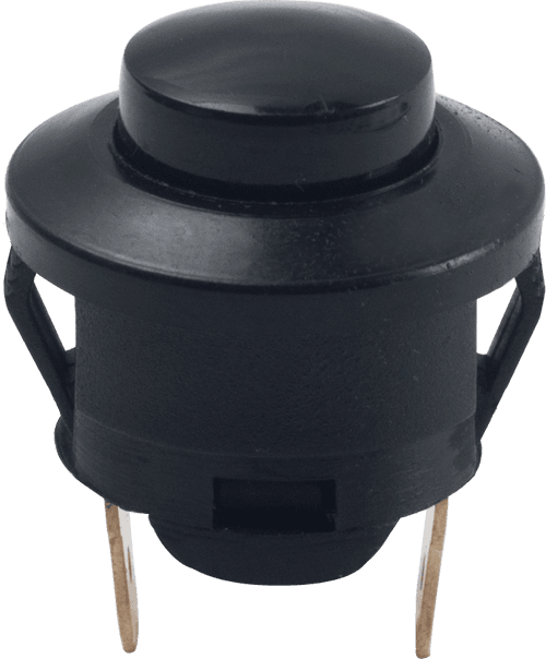 Plastik Buton Siyah (Kendinden Kilitli, Somunsuz)