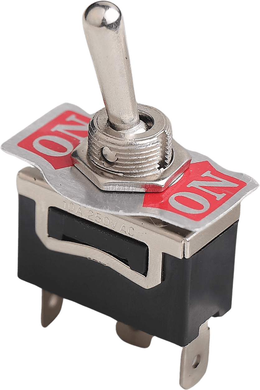 On/On Metal Geçiş Anahtarı (PC Terminalli, 3 Bacaklı)