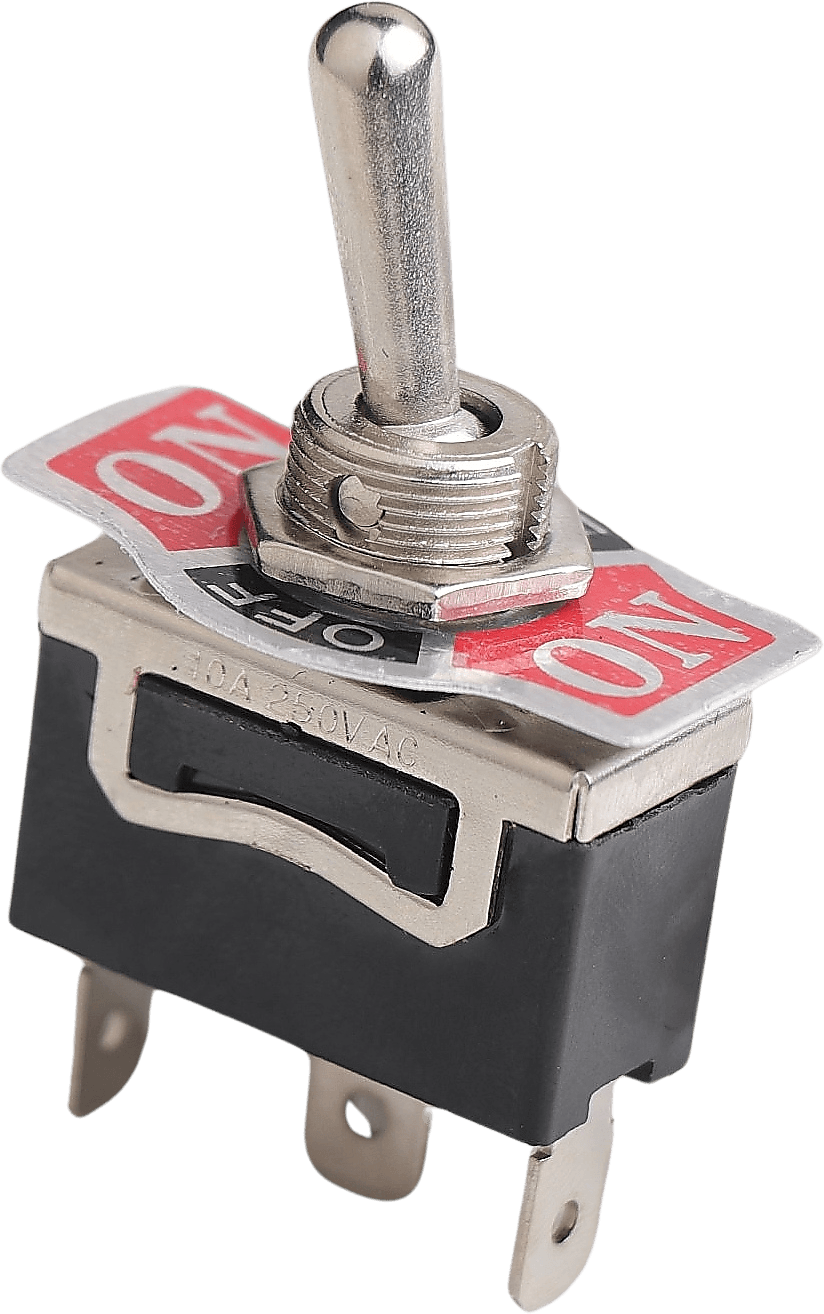 On/Off/(On) Metal Geçiş Anahtarı (PC Terminalli, 1 Tarafa Yaylı, 3 Bacaklı)