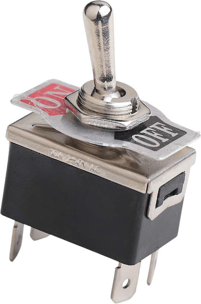 On/Off Metal Geçiş Anahtarı (PC Terminalli, 4 Bacaklı)