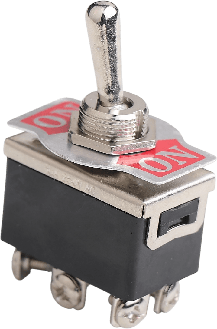 On/On Metal Geçiş Anahtarı (Vida Terminalli, 6 Bacaklı)