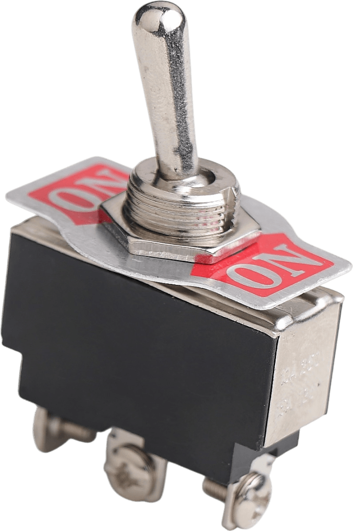 On/On Metal Geçiş Anahtarı (Vida Terminalli, 3 Bacaklı)