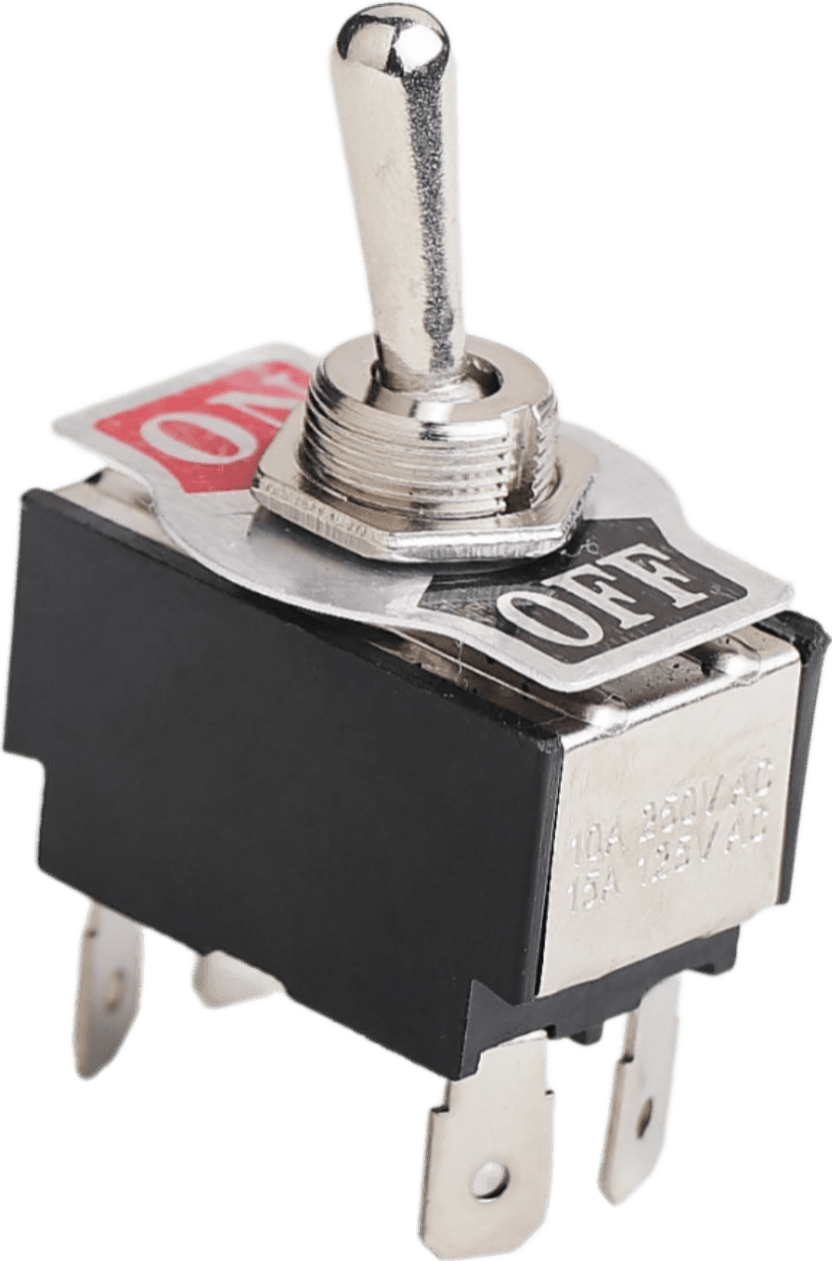 On/Off Metal Geçiş Anahtarı (PC Terminalli, 4 Bacaklı)