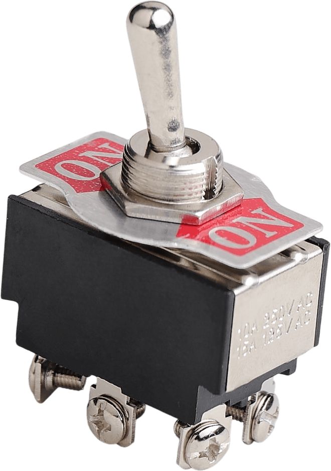 On/On Metal Geçiş Anahtarı (Vida Terminalli, 6 Bacaklı)