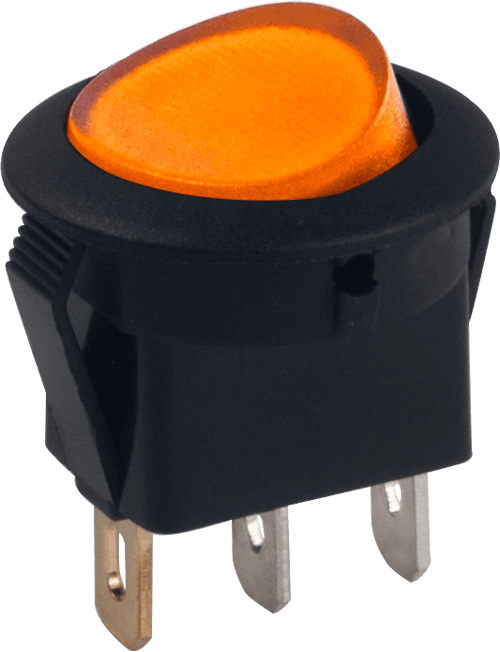 EIN/AUS GELBES LAMPE RUNDER SCHLÜSSELSCHALTER