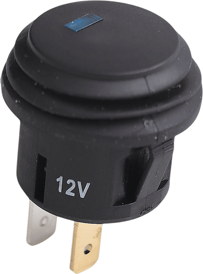 On/Off Mavi Spot Işıklı Buton (Tozluklu)