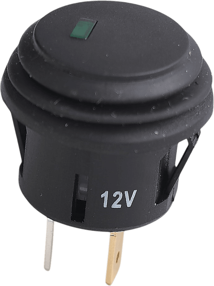 On/Off Yeşil Spot Işıklı Buton (Tozluklu)