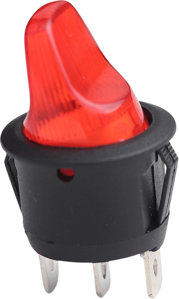 On/Off Kırmızı Işıklı Kısa Anahtar