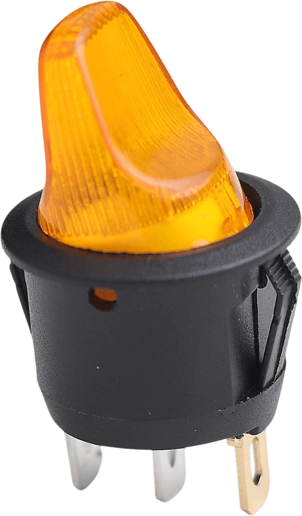 On/Off Sarı Işıklı Kısa Anahtar