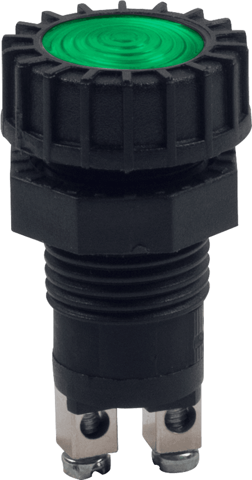 İkaz Lambası Yeşil (Klemensli, 12V 2W Ampullü)