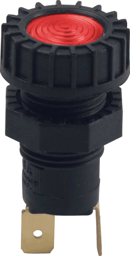 İkaz Lambası Kırmızı (Terminalli, 12V 2W Ampullü)