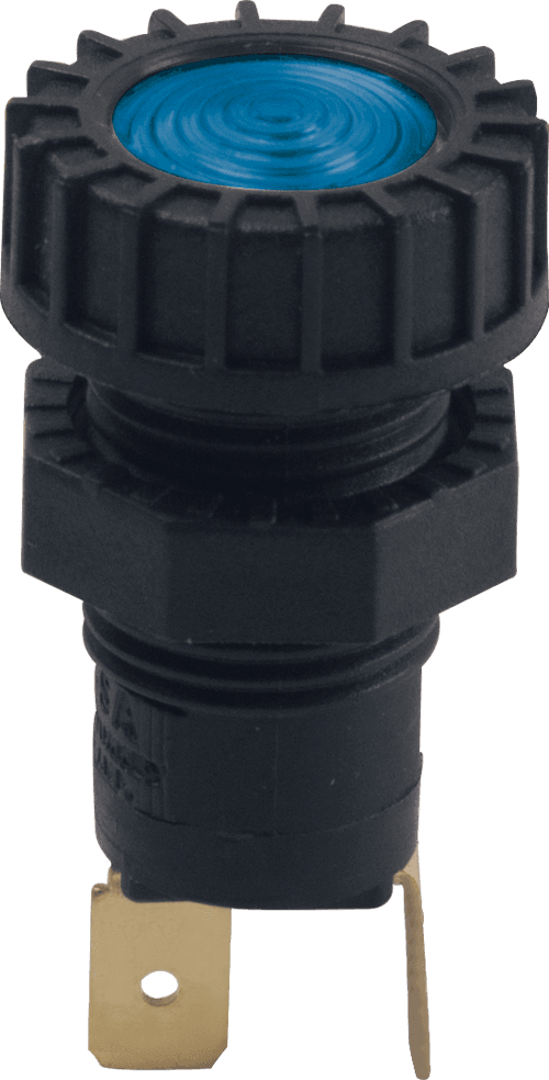 İkaz Lambası Mavi (Terminalli, 12V 2W Ampullü)