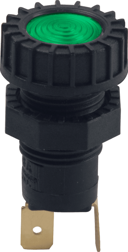 İkaz Lambası Yeşil (Terminalli, 12V 2W Ampullü)