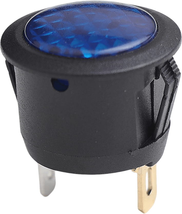 İkaz Lambası Mavi (Terminalli, Geçmeli Ø20mm)