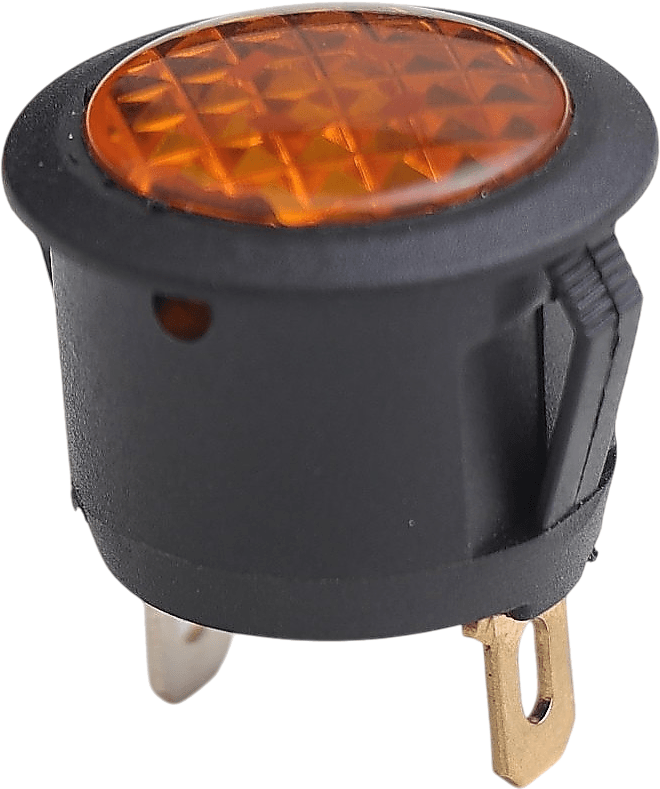 İkaz Lambası Sarı (Terminalli, Geçmeli Ø20mm)