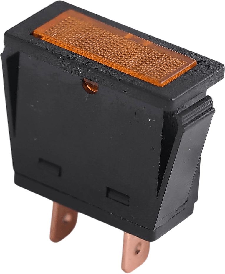 Kare Dar İkaz Lambası Sarı (Terminalli, Geçmeli 30mm x 11.8mm)