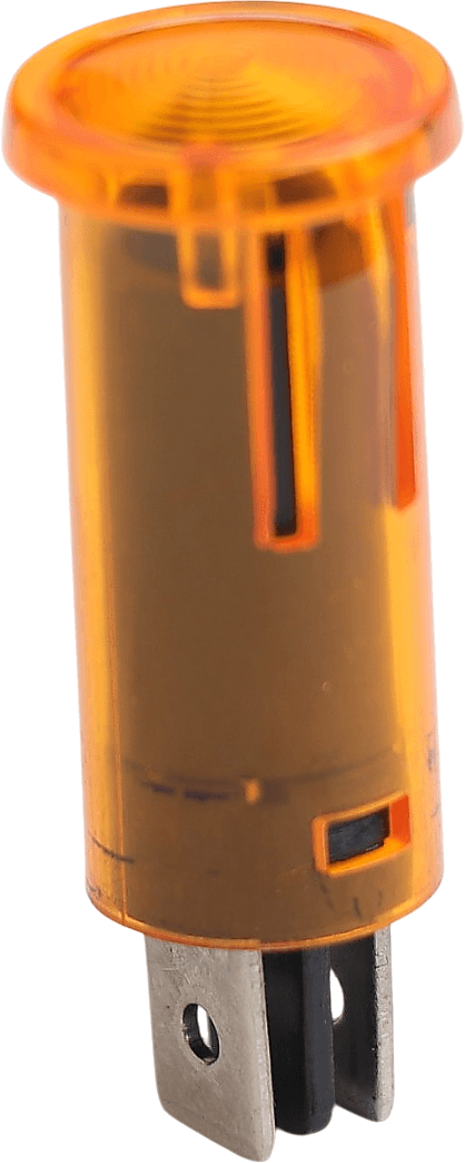 İkaz Lambası 12V Sarı (Terminalli, Geçmeli Ø12.7mm)