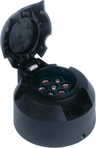 7'li N Tipi Plastik Traktör Römork Prizi (Vidalı)