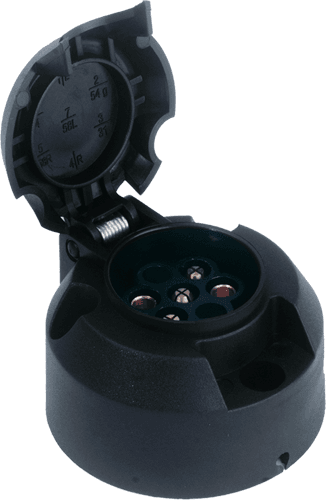 5'li N Tipi Plastik Traktör Römork Prizi (Vidalı)