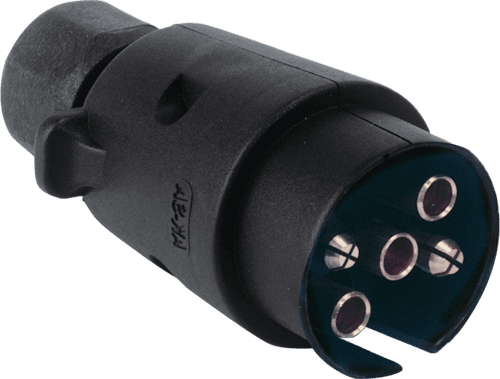 5'li N Tipi Plastik Traktör Römork Fişi (Vidalı)