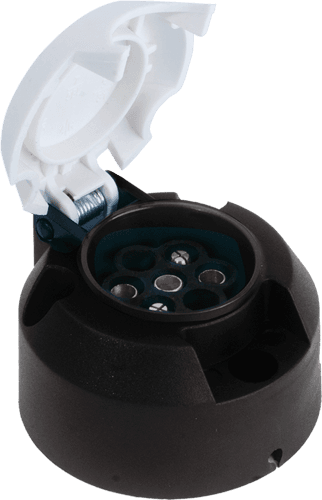 5'li S Tipi Plastik Traktör Römork Prizi (Vidalı)