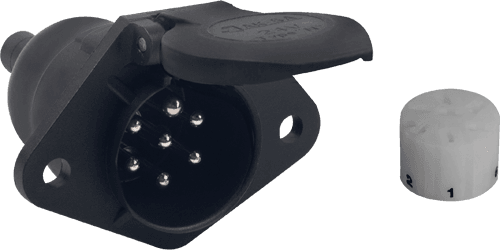 7'li N Tipi Plastik Tır Römork Prizi (Terminalli ve Konnektörlü)