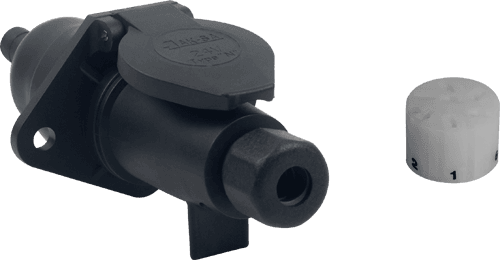 7'li N Tipi Plastik Tır Römork Fiş ve Priz Takımı (Terminalli ve Konnektörlü)