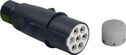 7 Pin Plastic Tır Trailer Plug S Type (with Terminal and Connector)