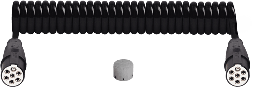 7 Pin Plastic Tır Trailer Plug S Type with Polyurethane Cable 4,5m (with Terminal and Connector)