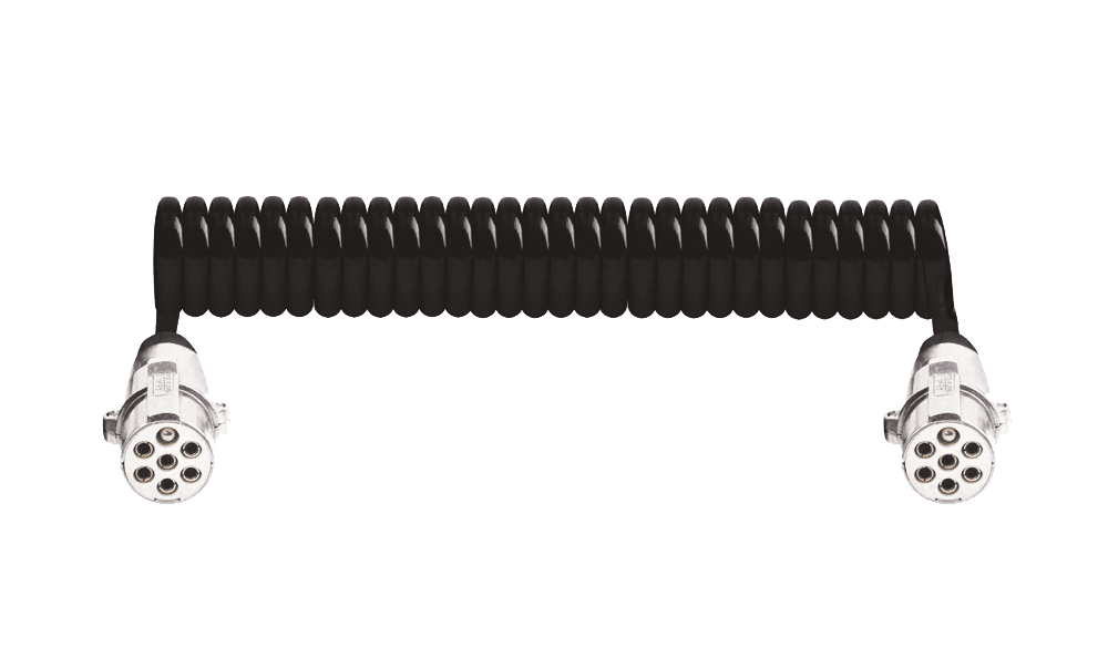 7'li S Tipi Alüminyum Tır Römork Fişi Poliüretan Kablolu 4,5m (Vidalı)