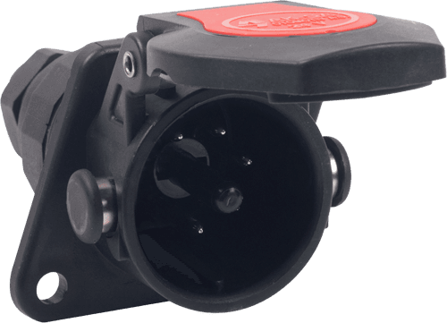 5 Pin Plastic ABS-EBS Tır Trailer Socket (Screw Type)