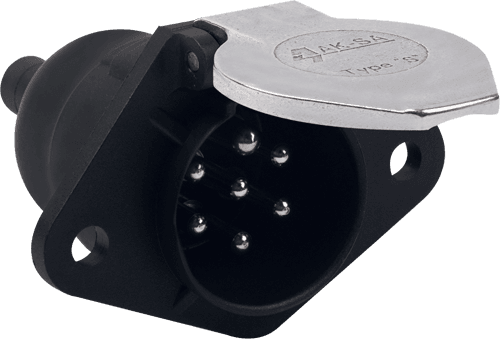 7 Pin Plastic Aluminum Cover Tır Trailer Socket N Type (with Terminal and Connector)