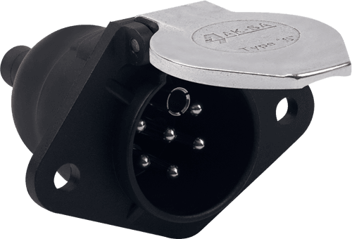 7 Pin Plastic Aluminum Cover Tır Trailer Socket S Type (ADR Type)
