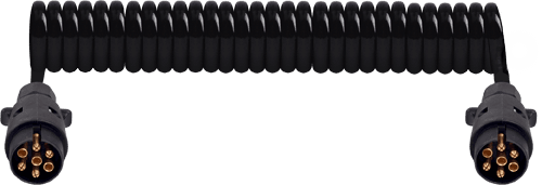 7'li N Tipi Plastik Traktör Römork Fişi Poliüretan Kablolu 4,5m (Vidalı)